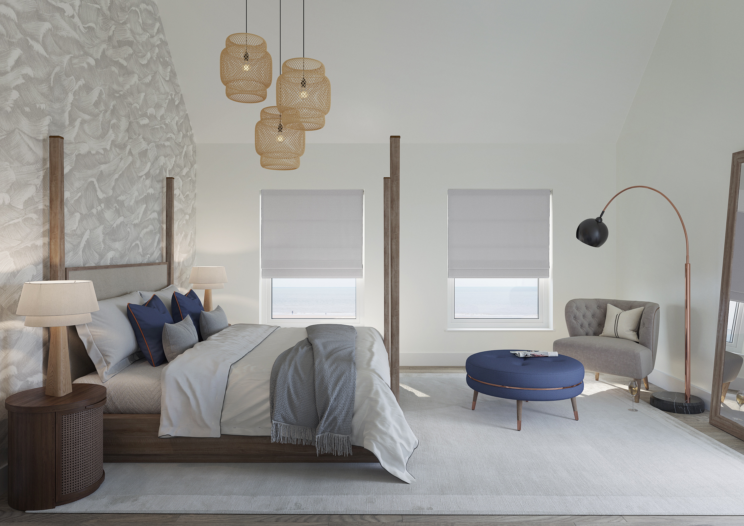 Sydney, Silver - Roman Blind - Image 3